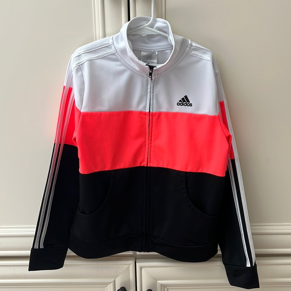 adidas Girls size M (10/12) zippered jacket
